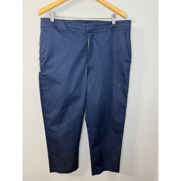 Nike Essentials Cropped Pants Navy Relax Men's 36x26 Streetwear - Picture 1 of 14